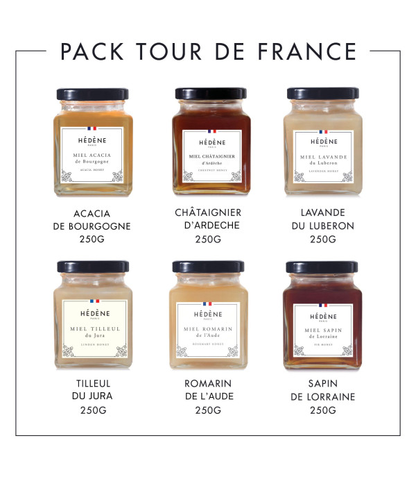 pack 6 miels de France
