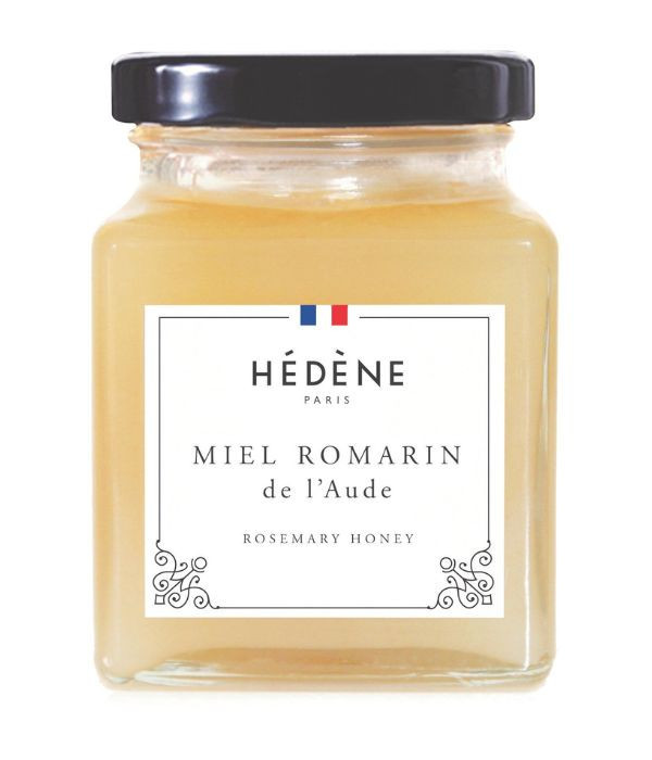Light and creamy rosemary honey, harvested in France.