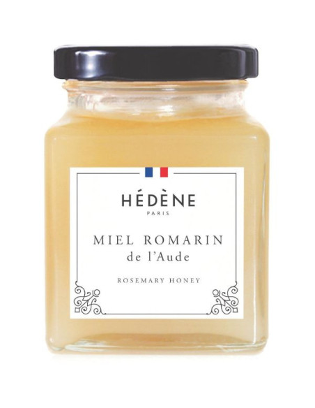 Light and creamy rosemary honey, harvested in France.