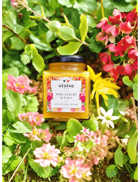 Miel de fleurs de France, parfum envoûtant et texture fondante.