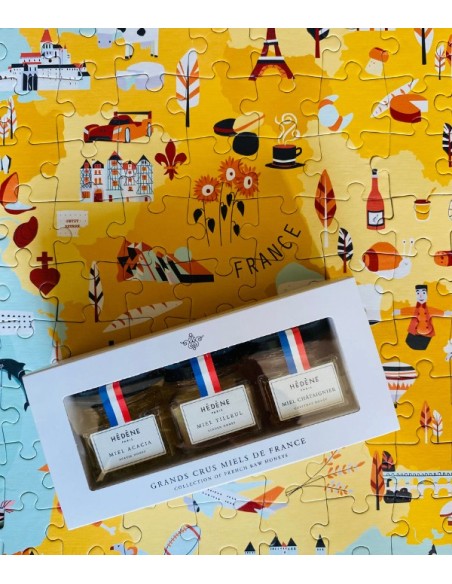 Box of Grands Crus Honeys from France