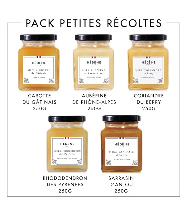 Pack miels Petites Récoltes 100% origine France