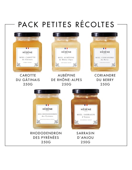 Small Harvests Pack honeys, 100% French origin
