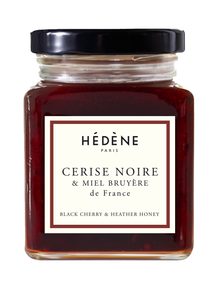 Black cherry and honey jam - tart and caramelised