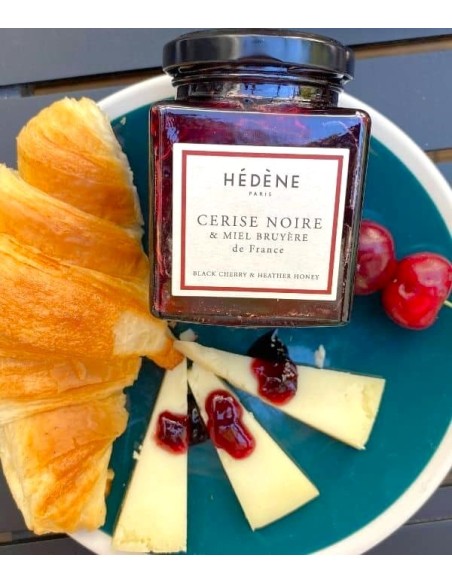 Black cherry and honey jam - tart and caramelised