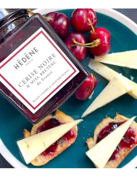 Confiture Cerise Noire et miel - acidulée et caramélisée