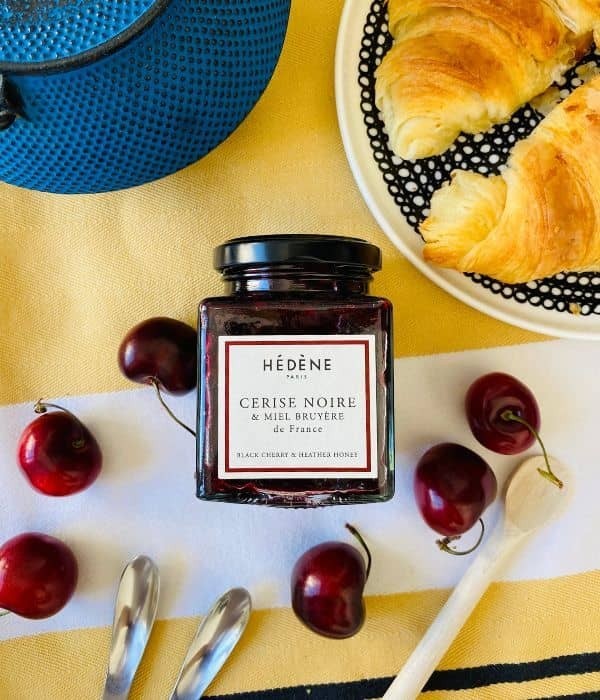 Confiture Cerise Noire et miel - acidulée et caramélisée