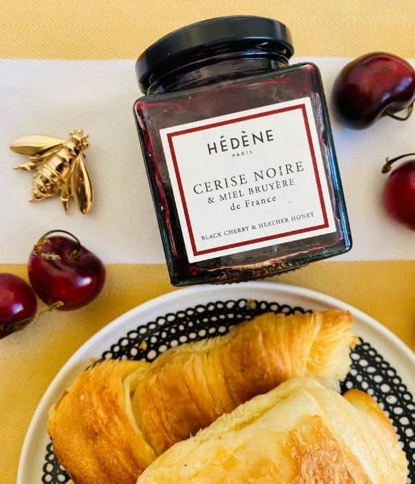 Confiture Cerise Noire et miel - acidulée et caramélisée