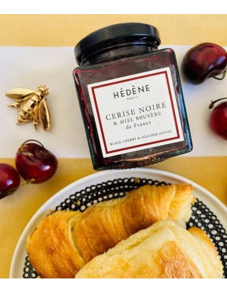 Black cherry and honey jam - tart and caramelised