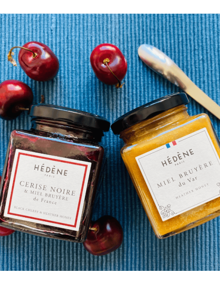 Black cherry and honey jam - tart and caramelised