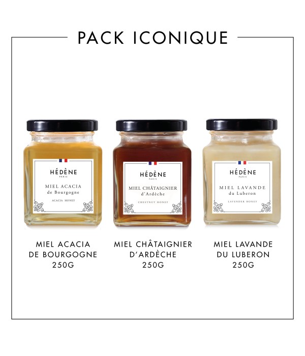 Iconic pack honeys from France