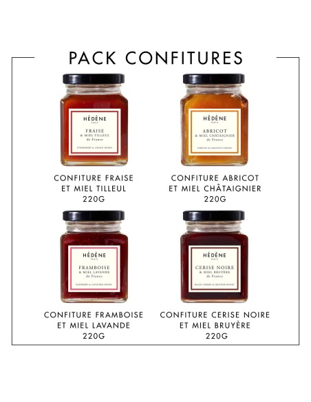 Coffret 4 Confitures Artisanales - Hédène