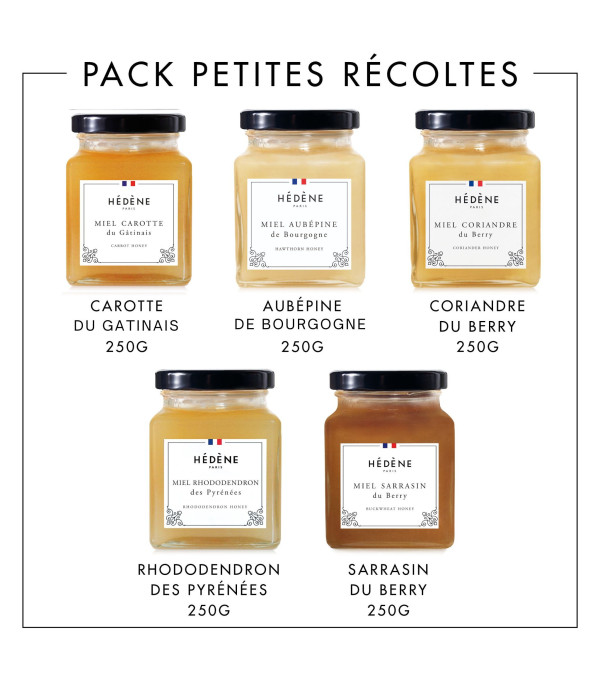 Pack miels Petites Récoltes 100% origine France
