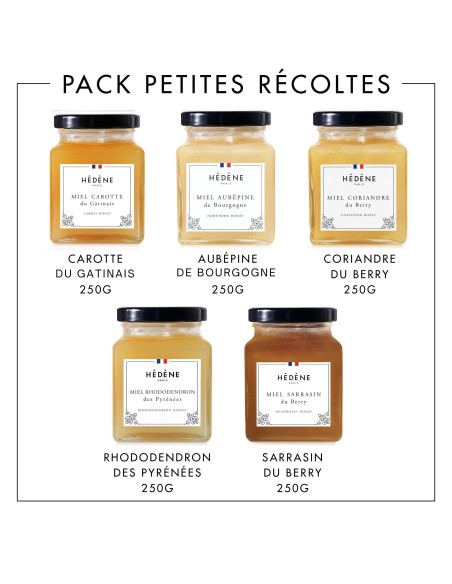 Small Harvests Pack honeys, 100% French origin