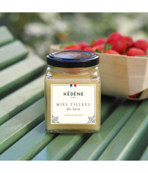 Lime tree honey harvested in France, soft and floral, ideal for desserts.