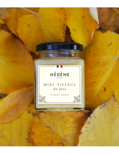 Hédène lime tree honey with a creamy texture, perfect for pairing with cheese.