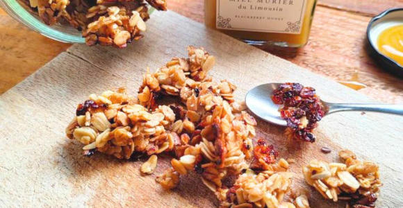 Granola au miel de Mûrier du Limousin